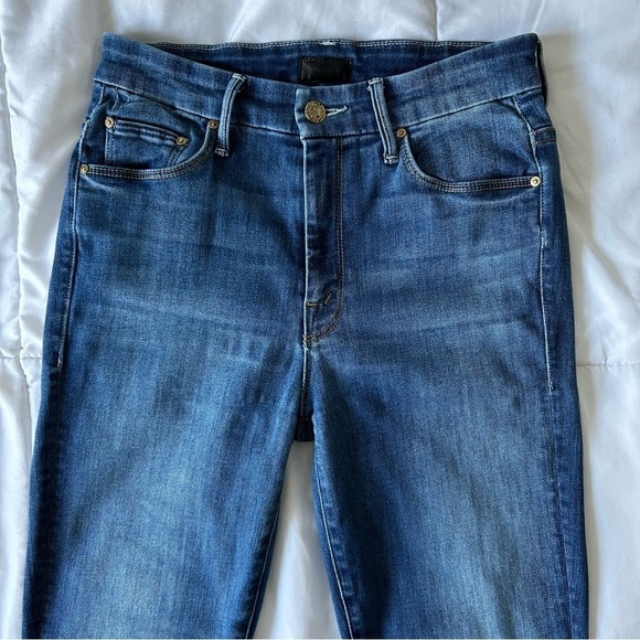 Mother High Waisted Looker Ankle Fray jeans Not Rough Enough 26 - Picture 2 of 16